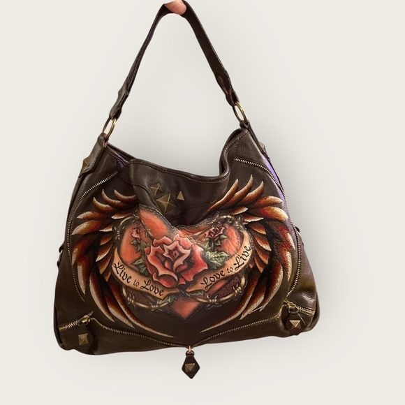 Isabella Fiore 'Live to Love' Jeni Hobo Handbag purse - Picture 1 of 10